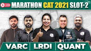 MAHA Marathon For CAT 2021 Slot 2 | Previous Year Questions For CAT 2023 | VARC | QUANT | LRDI