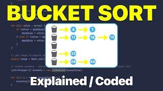 Learn BUCKET SORT | Explained and Coded in JAVA