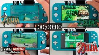 Battery Life of Zelda Games on Nintendo Switch LITE Edition