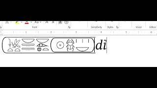 Unicode 15 Egyptian Hieroglyph Demo — Cartouches