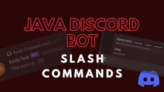 Java Discord Bot - Slash Commands