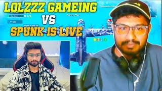 Apartment Fight Bgmi LoLzZz Gaming vs Spunk is Live Bgmi Youtuber vs Youtuber Fight Video i Rush Aj