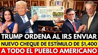 TRUMP ORDENA AL IRS ENVIAR UN NUEVO CHEQUE DE ESTÍMULO DE $1400 A TODO EL PUEBLO AMERICANO!!!