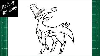 How to Draw Virizion - Legendary Pokemon