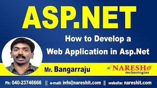 How to Develop a Web Application in ASP.NET | ASP.NET Tutorials | Mr.Bangar Raju