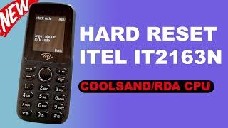 ITEL IT2163N PASSWORD RESET / ITEL IT2163N HARD RESET PIN  (COOLSAND/RDA CPU) MIRACLE THUNDER FREE