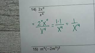 Exponent Review - Find Mistakes, Part 2