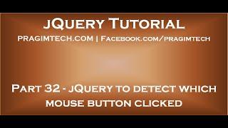 jQuery to detect which mouse button clicked