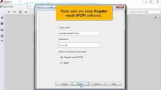 14. Configuring a POP email account with SSL in Opera Mail