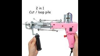 how to change the tufting gun cut pile into loop by one screw