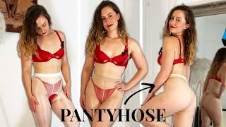 [4K] Sexy Pantyhose Try On Haul!