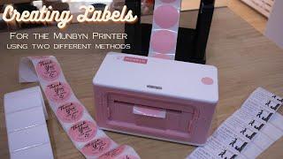 How I design labels for the Munbyn Thermal Printer - Using paid and FREE software