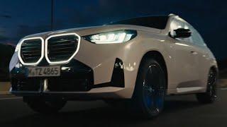 BMW X3 2025 - ICONIC GLOW illuminated GRILLE, AMBIENT lights, DRIVING at night