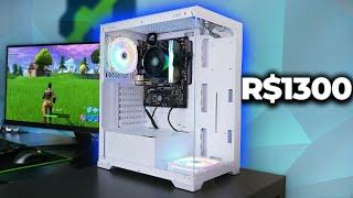 PC GAMER DE R$1300 PARA JOGAR GTA V, FORTNITE E MUITOS JOGOS! MONTAGEM E TESTES (2024)