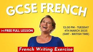 GCSE French Exercise | Free Full Live Lesson