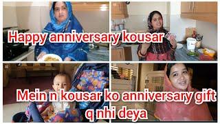 Happy anniversary kousar/mein n kousar ko anniversary ka gift q nhi deya/mustafa sajid vlogs