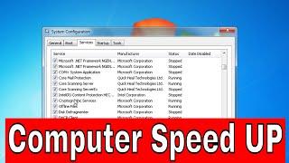 Windows 7 Slow Performance Fix Hindi | Improve Your Pc Performance | Slow pc ko Fast Kaise Kare