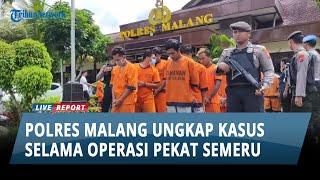 Polres Malang Ungkap Kasus Kriminal Selama Operasi Pekat Semeru 2023