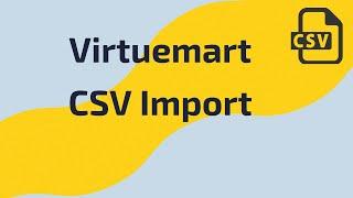 Virtuemart CSV Import