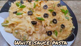 White Sauce pasta | Creamy & Cheesy white sauce pasta/ Mahwish magic #shorts #whitesaucepasta #pasta