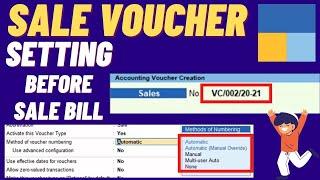 #19 Tally Prime Before creating Sales Bill |Sale Voucher Setting in Tally Prime |Before Sale Setting
