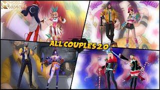 25 MOBILE LEGENDS COUPLES IN 2.0 // To The Next Level // MLBB