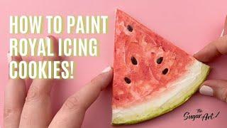 How To Paint Royal Icing Cookies!