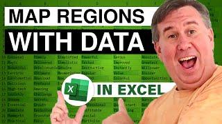 Excel Map Chart - Only Show Regions With Data And Macro - Episode 2555