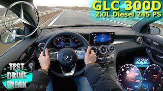 2022 Mercedes GLC 300d Coupe 4MATIC 245 PS TOP SPEED AUTOBAHN DRIVE POV