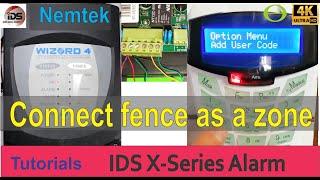 How to connect your Nemtek electric fence energizer as a zone on your IDS X-series alarm panel.