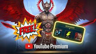 FREE YOUTUBE PREMIUM AND EXCLUSIVE AVATAR!!  Raid: Shadow Legends