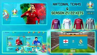 Euro 2020 Patch for Pes 2021 Mobile (v5.4.1) by Snow Broken | National Team Kits  & New 2021/22 Kits