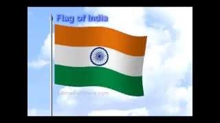 Animated Flag of India.