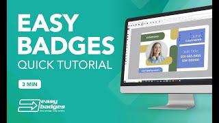 Easy Badges ID Card Software Quick Start Guide | Designing a Badge Basics