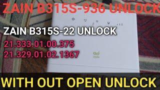 Zain B315S-936 UNLOCK How to unlock Zain B315s-22 and B315s-936 Router