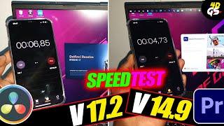 Speed Test New DaVinci Resolve Studio 17.2 Vs Premiere Pro 2021