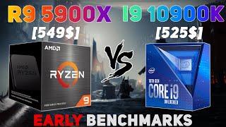 Ryzen 9 5900X vs i9 10900K [EARLY] | i9 10900K vs Ryzen 9 5900X | Ryzen 9 5900X Benchmarks