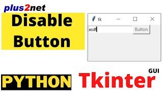 Tkinter manage state of a button to disable or enable based on number of char entered in Entry field