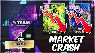 GUARANTEED DARK MATTER Packs Have TANKED the Market in NBA 2k22 MyTEAM!!