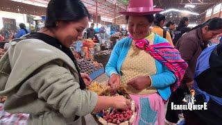 Haciendo Compras en el Mercado de Huancayo Perú | Isabel Quispe