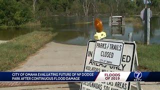 City of Omaha evaluating future of NP Dodge Park after continuous flooding