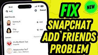 FIX Snapchat Add Friends Not Working (2024 UPDATED)