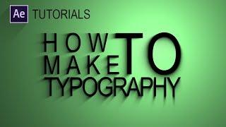 Cara Membuat Typographi Sangat Mudah ( Tutorial After Effects Indonesia )