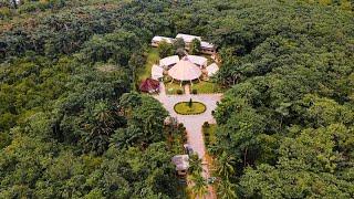 LEKKI CONSERVATION CENTRE, A TOURIST ATTRACTION IN LAGOS, NIGERIA, FULL AERIAL VIEW