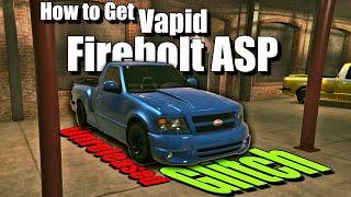 How to Get Vapid Firebolt ASP [Early Access] [Solo] [Unreleased] on [PC/Xbox/PS4] - GTA 5 Online