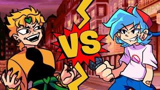 M.U.G.E.N Battles | Dio Brando vs Boyfriend | JoJo's Bizarre Adventure vs Friday Night Funkin'