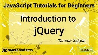 #36 Introduction to jQuery library | Setting jQuery in Project