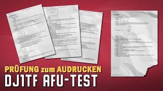 DJ1TF Afu-Test  Amateurfunk Prüfung zum Ausdrucken