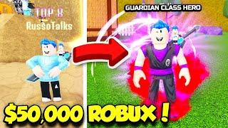 I Spent $50,000 ROBUX TO BECOME INSANELY STRONG IN STRONGEST PUNCH SIMULATOR!! (Roblox)