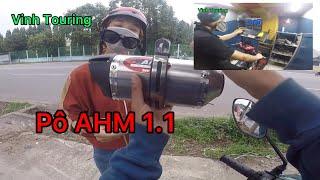 Vinh Touring đi mua pô AHM về đi canh Dynojet cho winner 65+1 để xem được bao nhiêu HP .